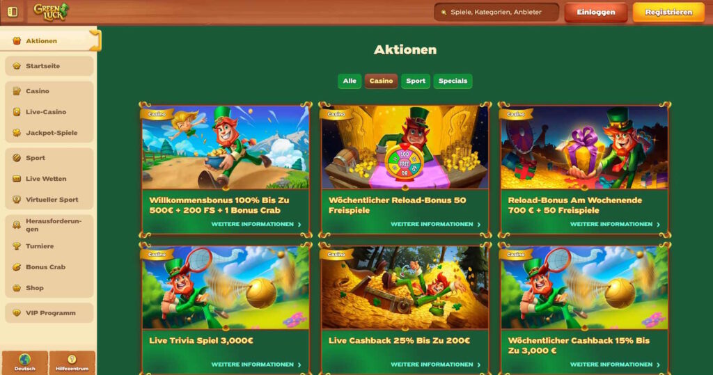 Greenluck 8 Greenluck Bonus