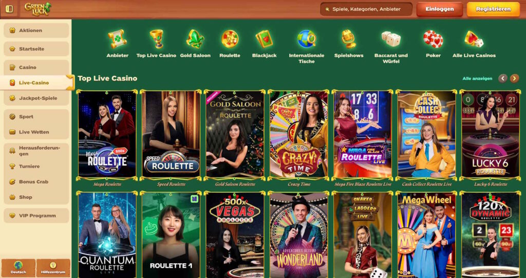 Greenluck 4 Greenluck Casino Live Games