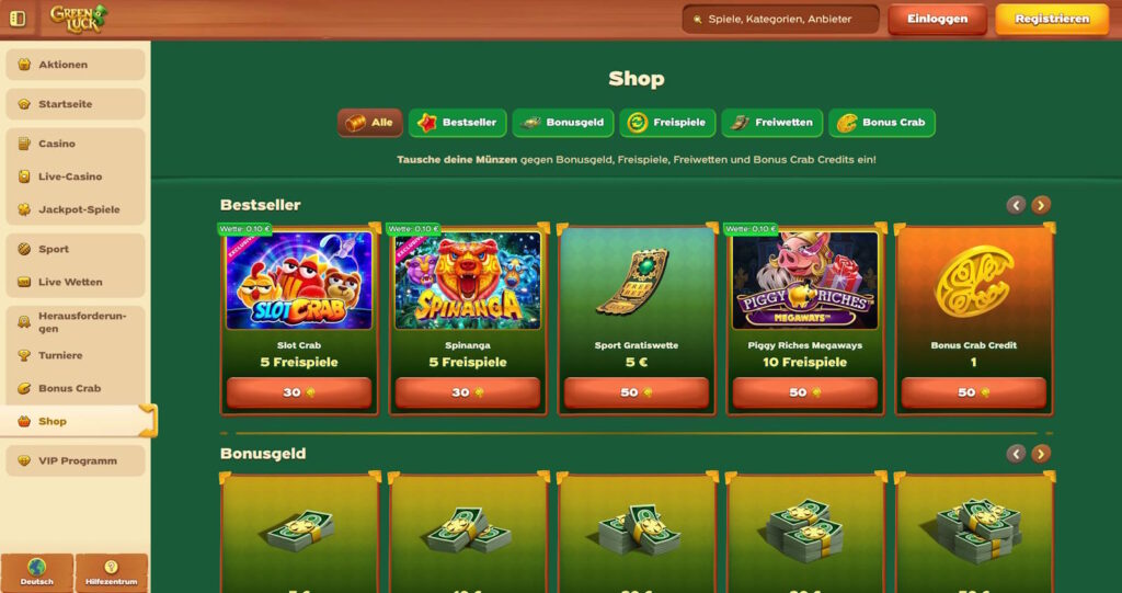 Greenluck 9 Greenluck Casino Shop
