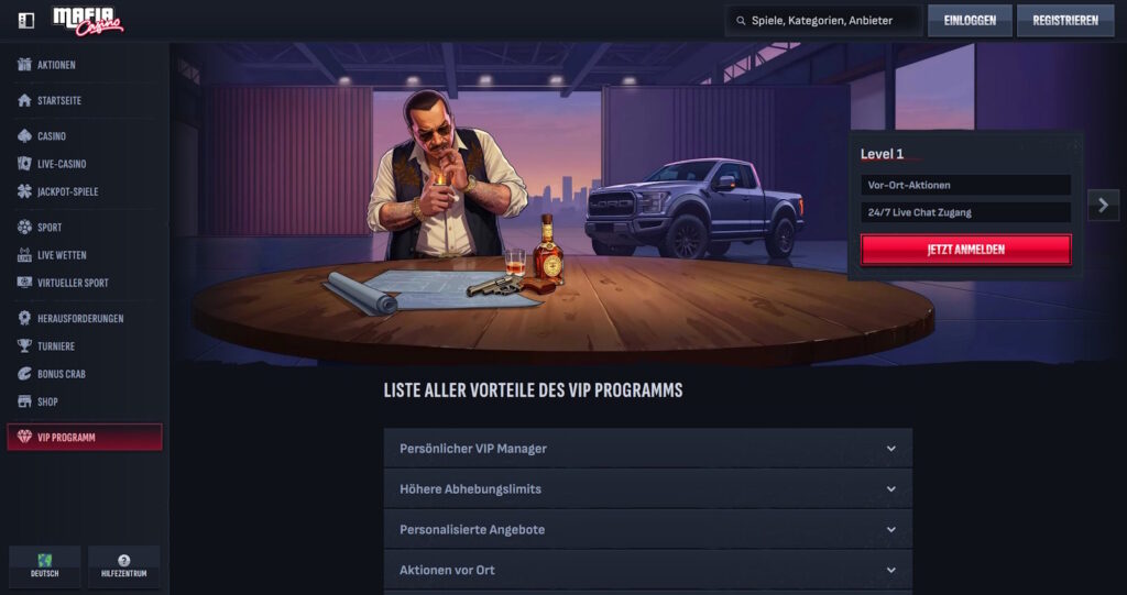 Mafia Casino 10 Mafia Casino VIP Programm