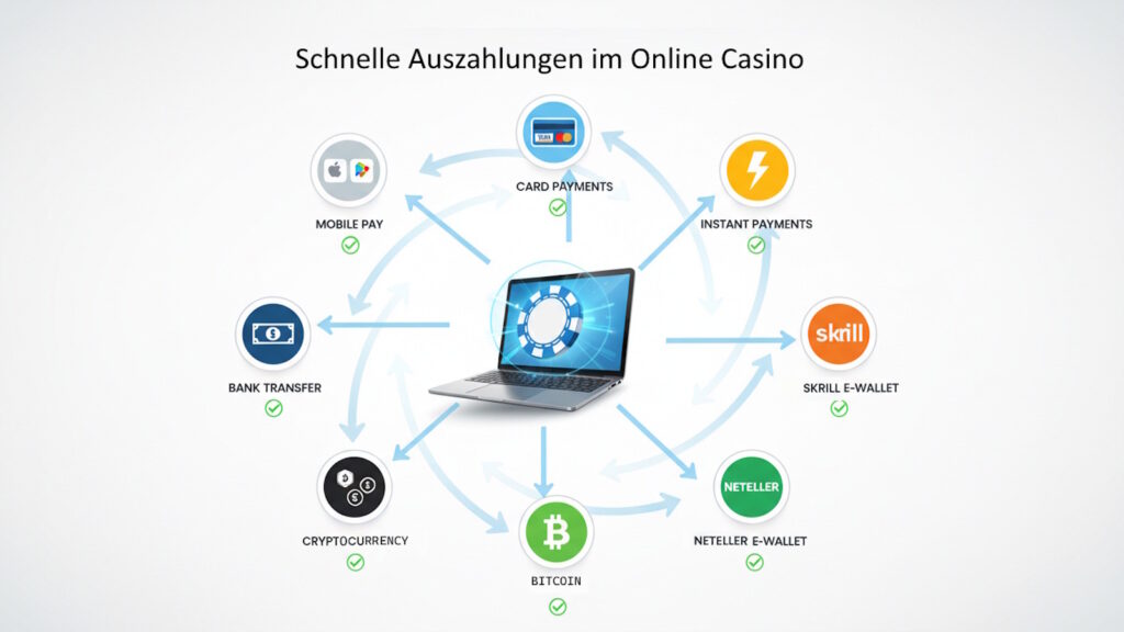 Online Casinos ohne 5 Sekunden Regel: Jetzt ohne Pausen spielen 32 Online Casinos mit schneller Auszahlung Zahlungsmöglichkeiten