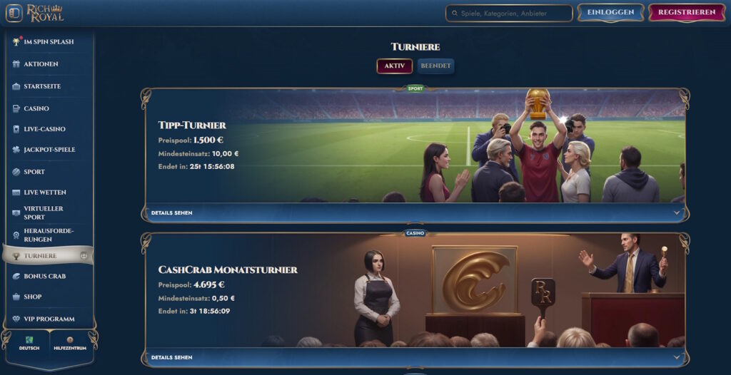 Rich Royal 9 RichRoyal Casino Turniere