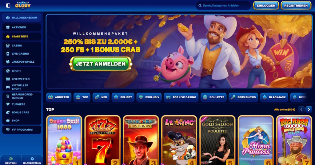Spins Of Glory Startseite