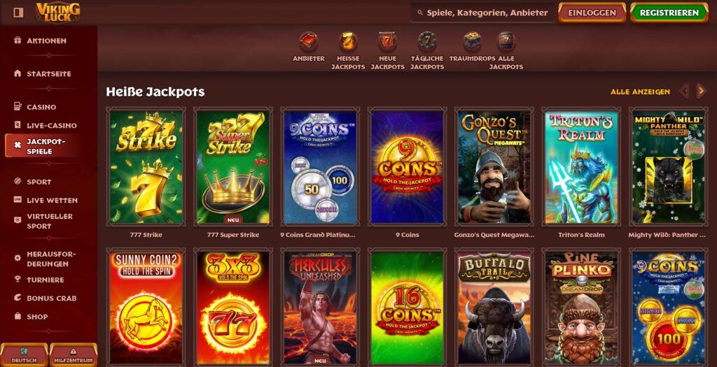 VikingLuck 4 VikingLuck Jackpots