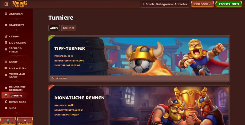 VikingLuck 10 VikingLuck Turniere