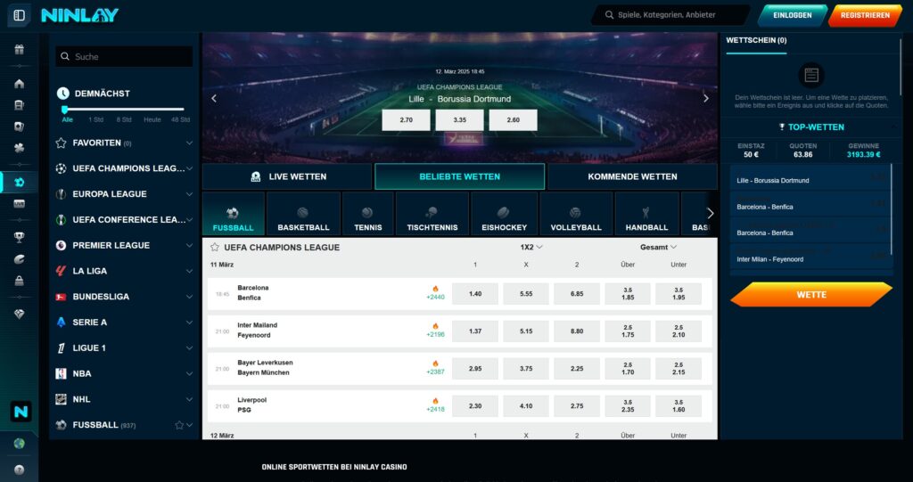 ninlay sportwetten