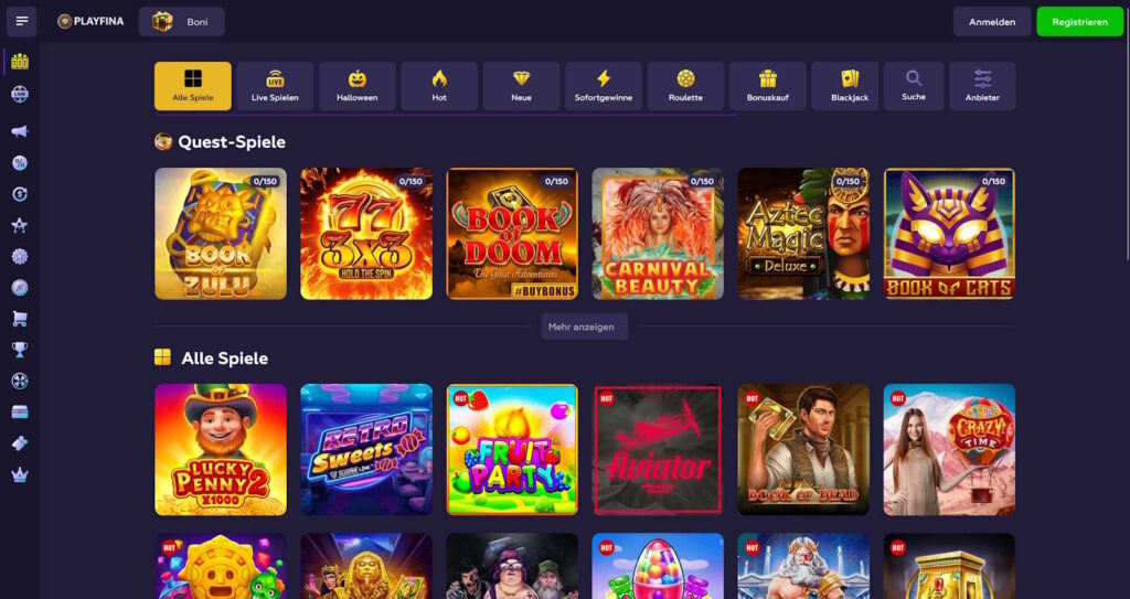 playfina casino spiele