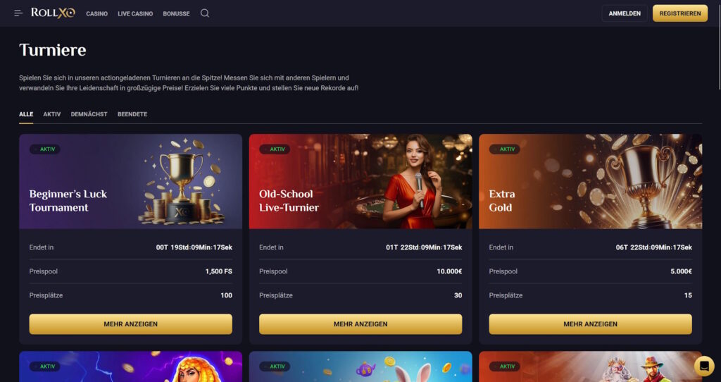 RollXO 10 rollxo turniere