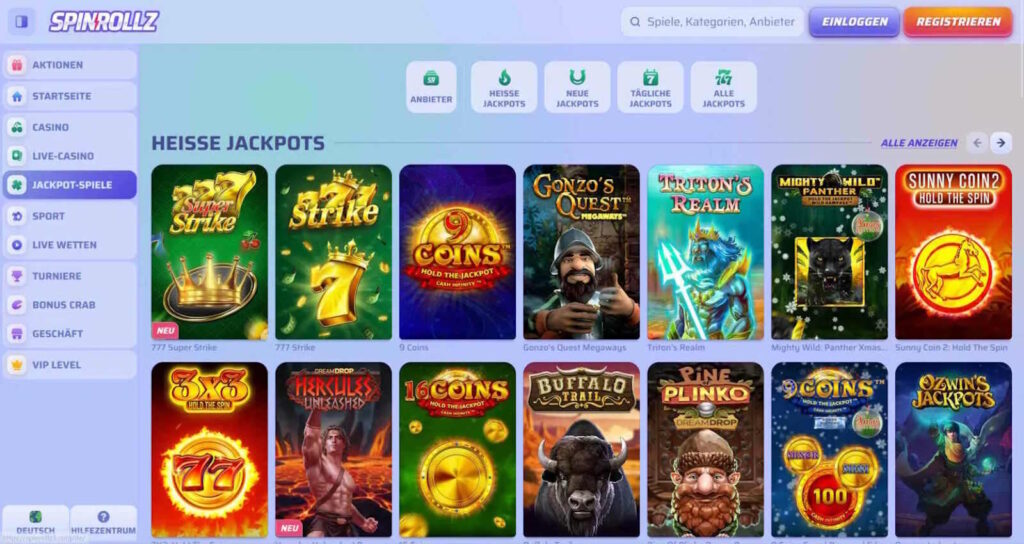 Spinrollz 4 spinrollz jackpots