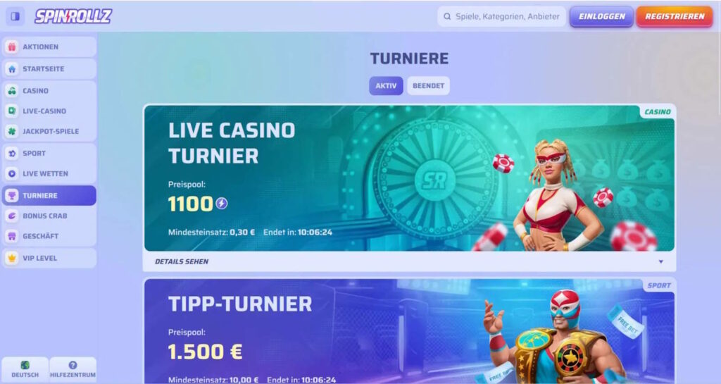 Spinrollz 9 spinrollz turniere