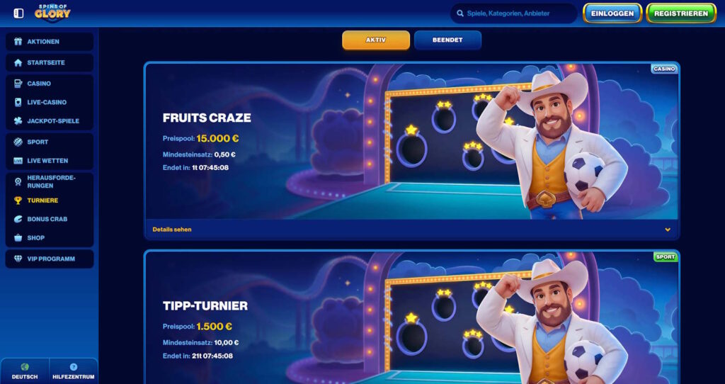 Spins Of Glory 8 spinsofglory turniere