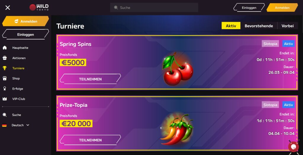 WildTokyo 9 wildtokyo casino turniere