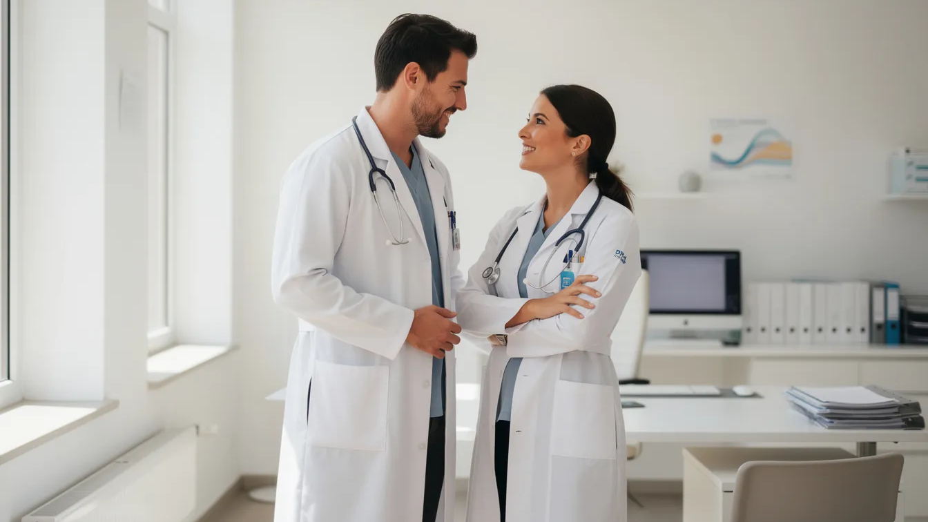 Besetzung von „Praxis mit Meerblick” – alle wichtigen Rollen 2017–2026 2 Die Zusammenarbeit unter Kollegen ist auch in der Praxis mit Meerblick nicht immer harmonisch.