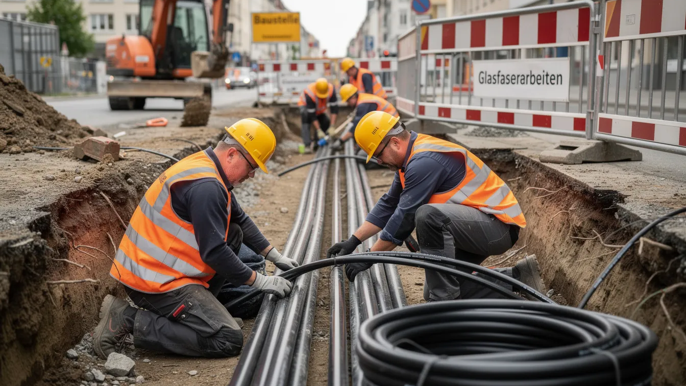 Vodafone Glasfaser: Tarife, Verfügbarkeit & Anschluss 4 Glasfaserarbeiten