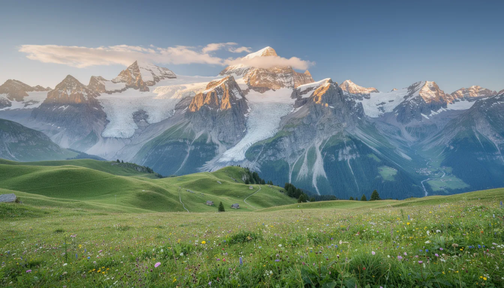 Besetzung von „Der Bergdoktor” – alle wichtigen Darsteller im Überblick 1 Idyllisches Panorama bei Der Bergdoktor.
