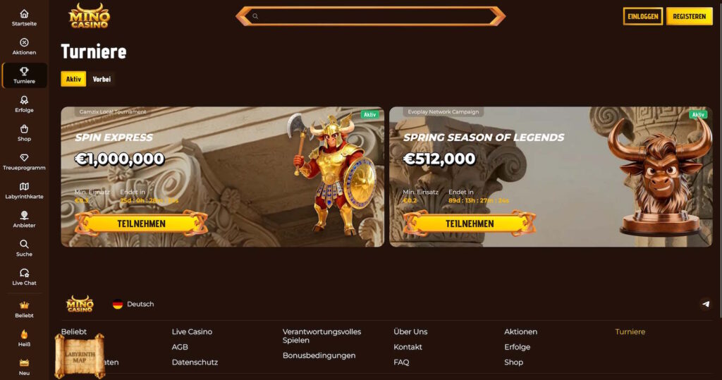 Mino Casino 8 MinoCasino Turniere