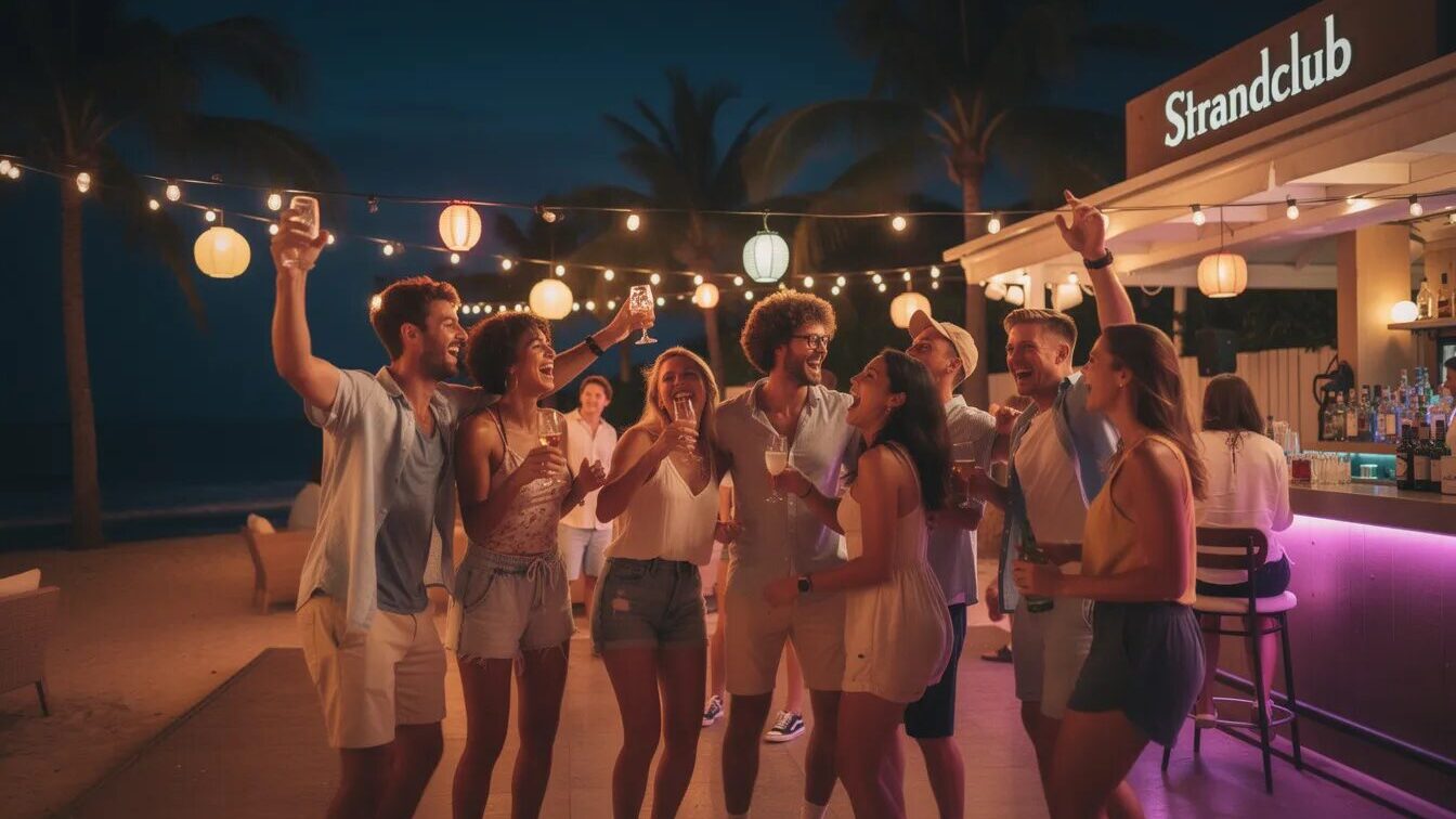 Germany Shore: Alle Infos zur deutschen „Shore”-Realityshow 2 Eine Gruppe feiernder junger Menschen.