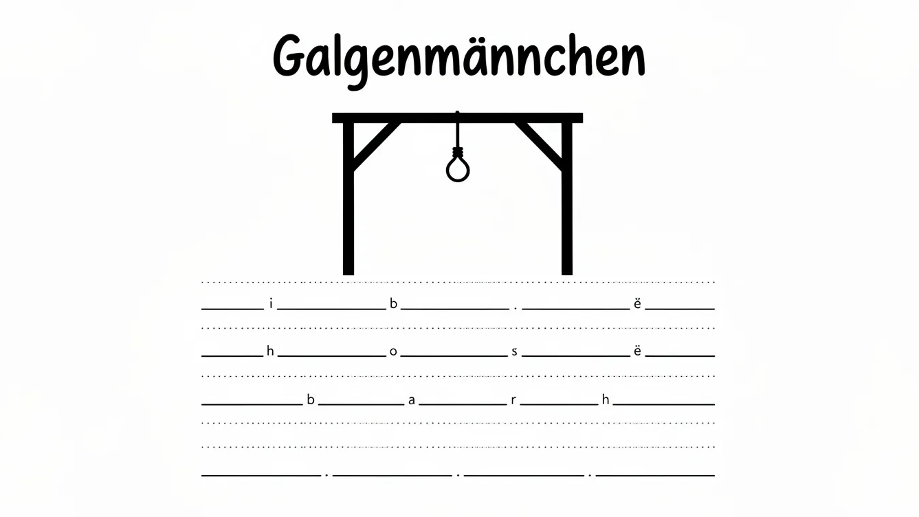 Galgenmännchen: Regeln, Varianten & clevere Wortideen 5 60e04aa9 58ef 4d49 8f92 56fdd530b200 1 edited