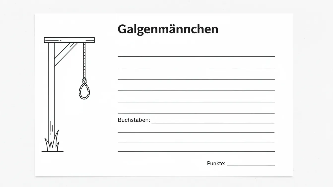 Galgenmännchen: Regeln, Varianten & clevere Wortideen 1 image 1 edited
