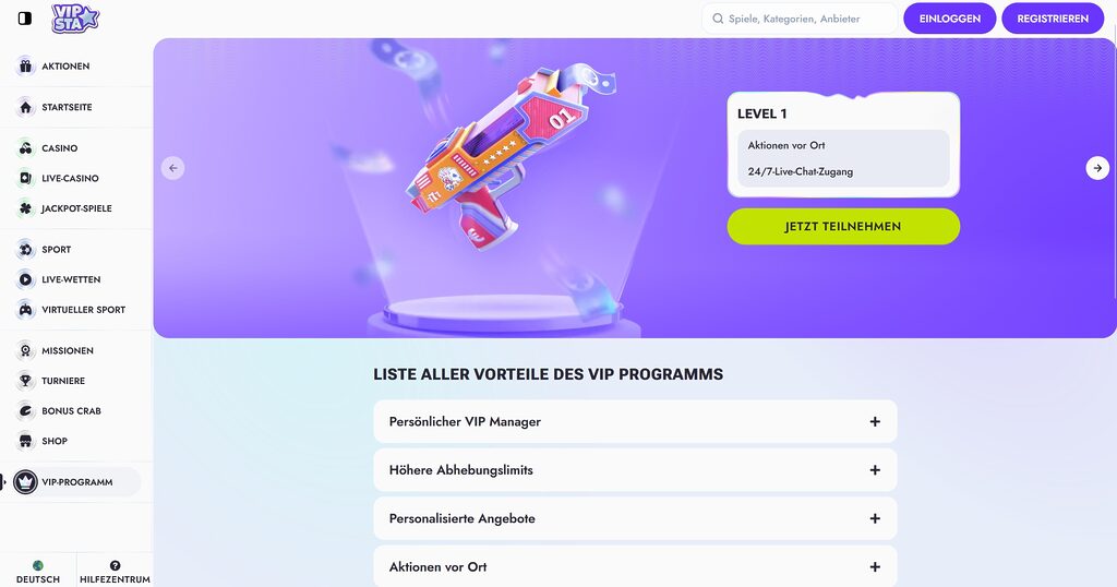 Vipsta 9 Vipsta VIP Programm