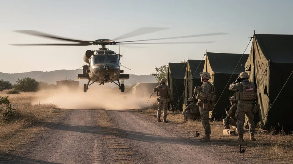 M*A*S*H – Die Kultserie MASH ist noch heute ein TV-Meilenstein 2 Ein Militärhubschrauber erreicht das Feldlazarett.