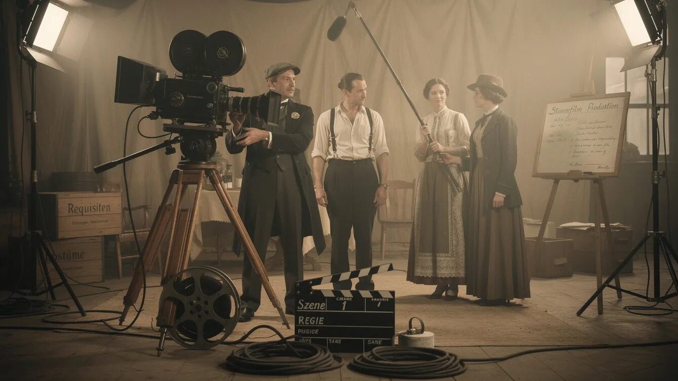 Babylon Berlin: Alles zur Serie, den Staffeln und dem Finale 2026 4 Dreharbeiten mit historischen Kostümen.