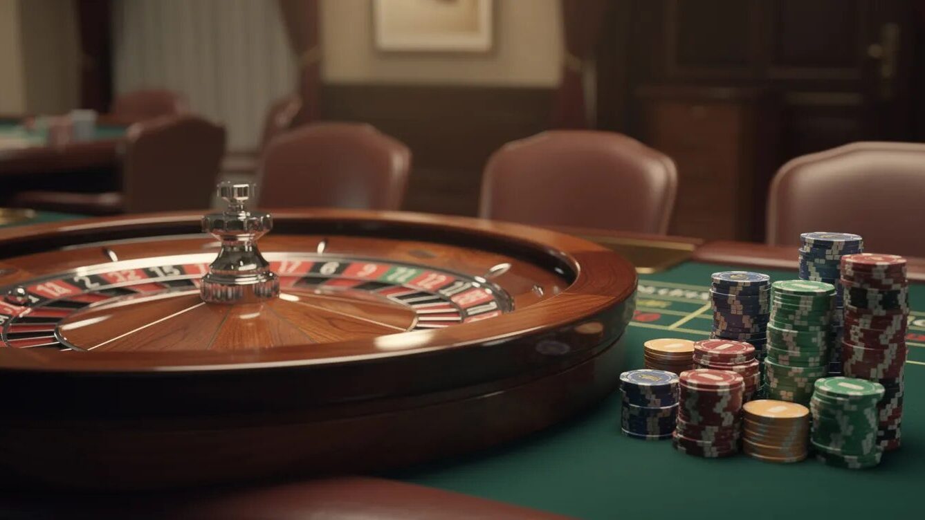 Roulette spielen – Regeln, Varianten & Tipps für Online- und Live-Roulette 28 Roulettetisch in einem klassischen Casino.