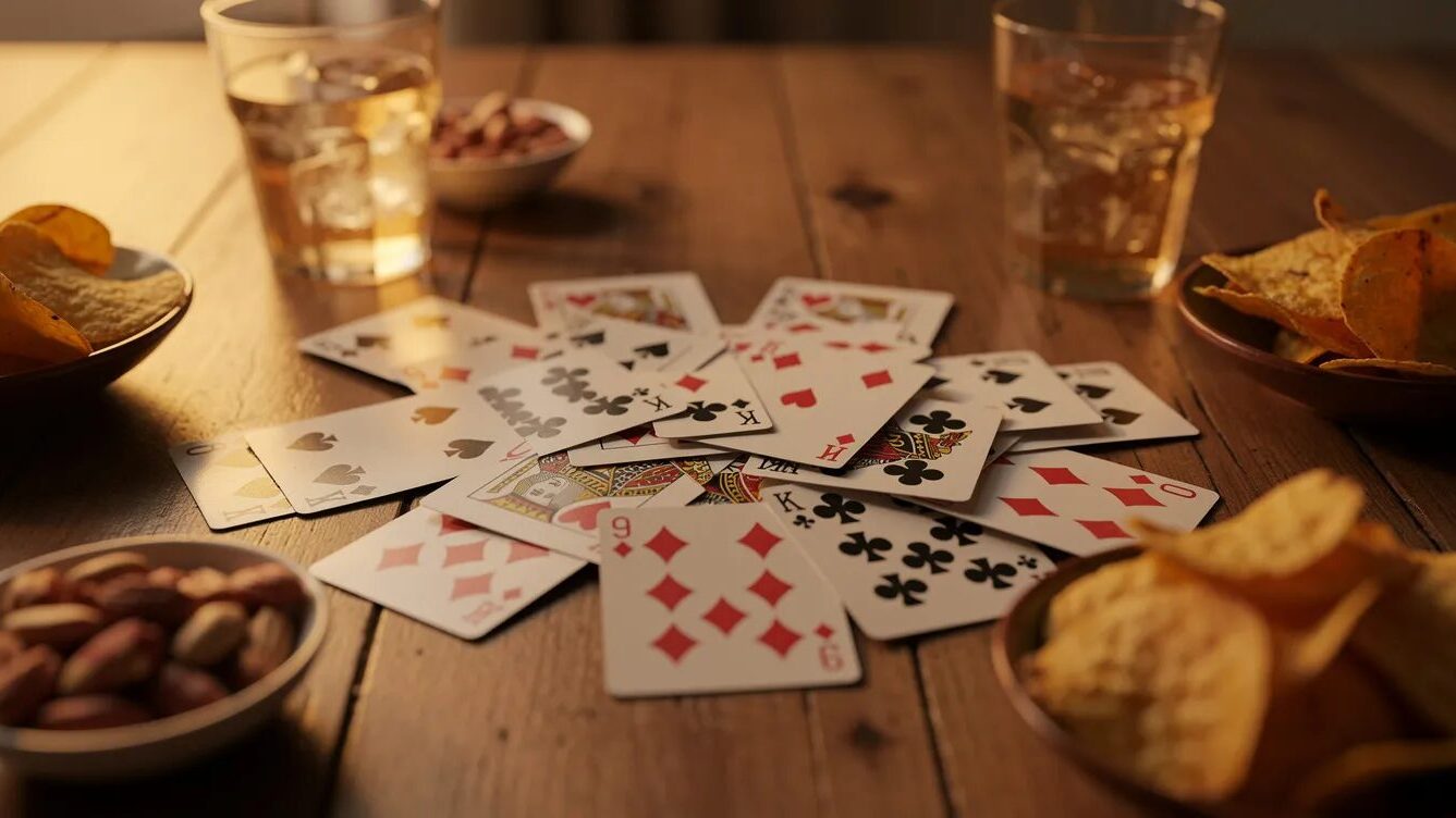 Trinkspiele zu zweit: Die besten Ideen für Paare, WG-Buddys & Online-Dates 2 Karten-Trinkspiele sind beliebt.