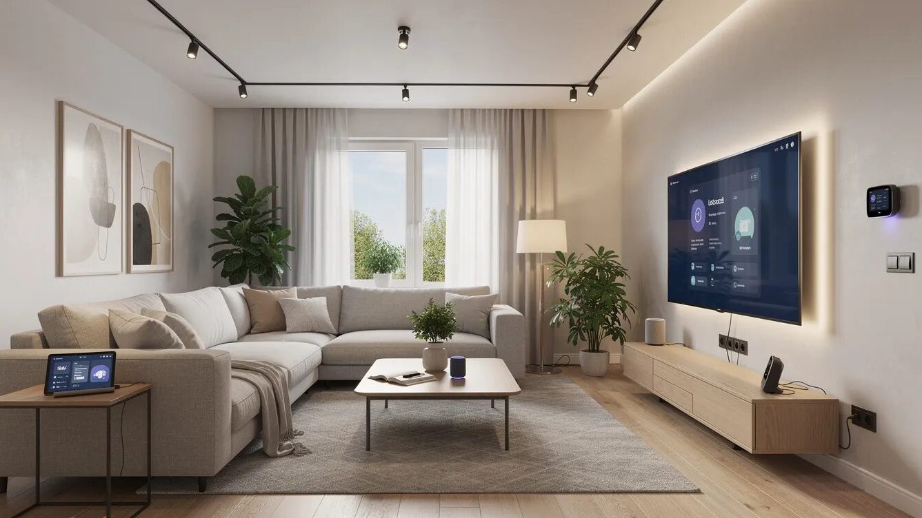 Digitales Fernsehen: Empfangswege, Technik und aktuelle Standards in Deutschland 5 Wohnzimmer mit Fernsehgeräten.