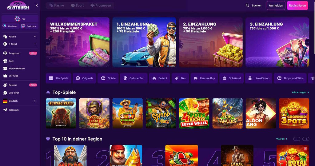 Slotrush Casino Startseite